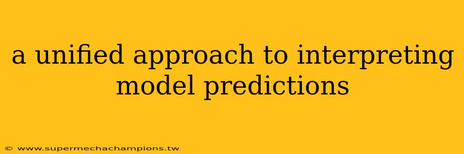 a unified approach to interpreting model predictions