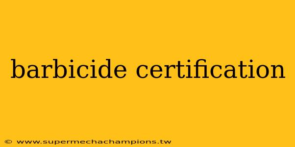 barbicide certification