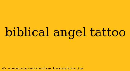 biblical angel tattoo