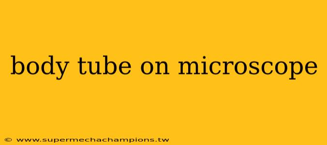 body tube on microscope