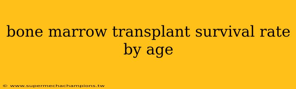 bone marrow transplant survival rate by age