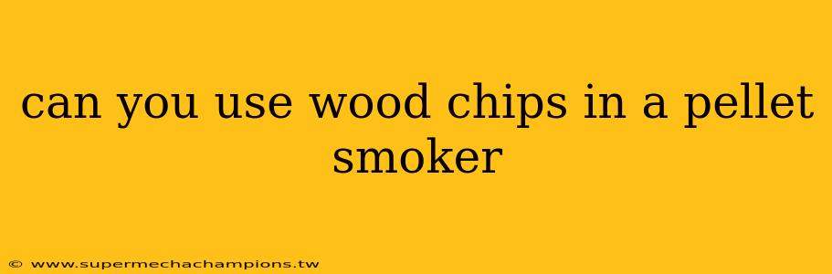 can you use wood chips in a pellet smoker