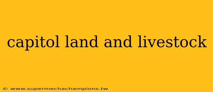 capitol land and livestock