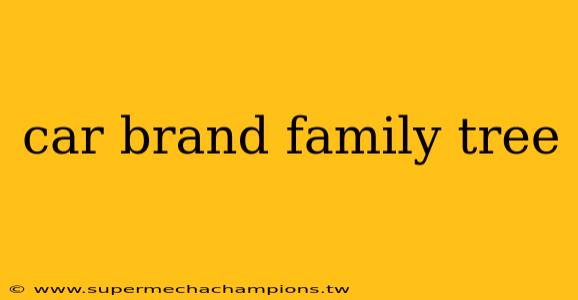 car brand family tree