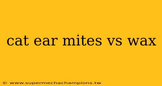 cat ear mites vs wax