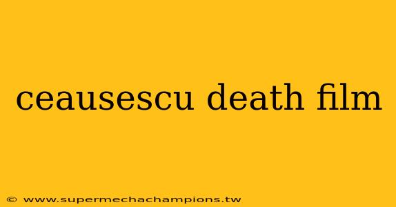 ceausescu death film