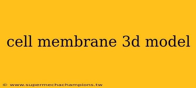 cell membrane 3d model