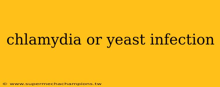 chlamydia or yeast infection