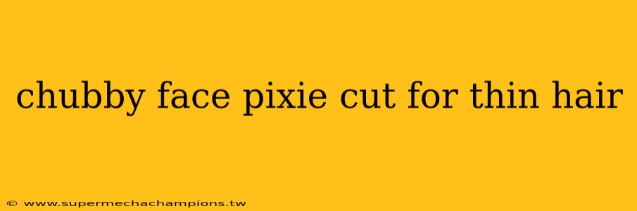 chubby face pixie cut for thin hair