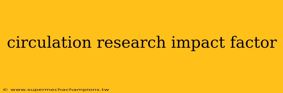 circulation research impact factor