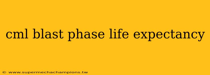 cml blast phase life expectancy