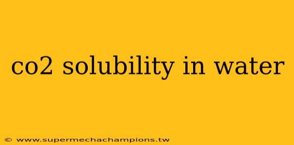 co2 solubility in water
