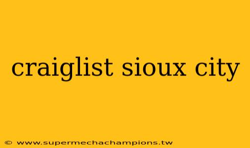 craiglist sioux city