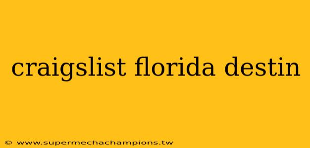 craigslist florida destin