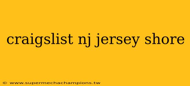 craigslist nj jersey shore
