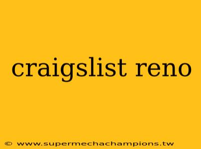 craigslist reno