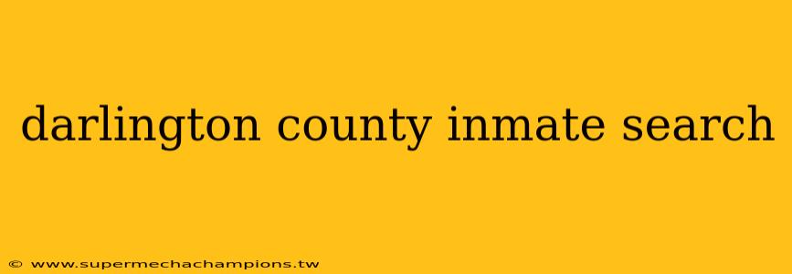 darlington county inmate search