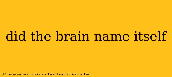 did the brain name itself