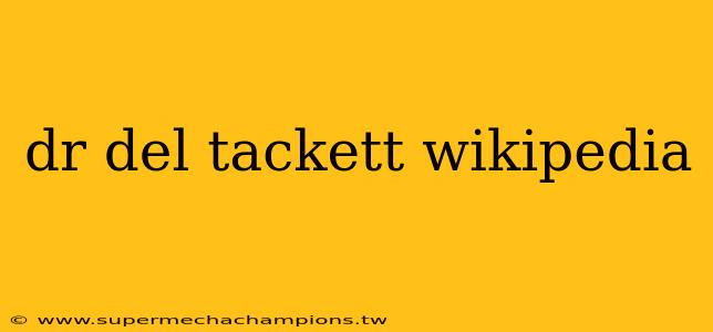 dr del tackett wikipedia
