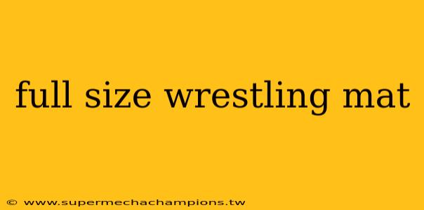 full size wrestling mat