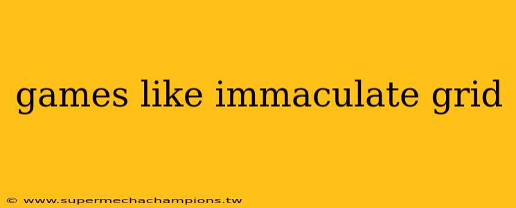 games like immaculate grid