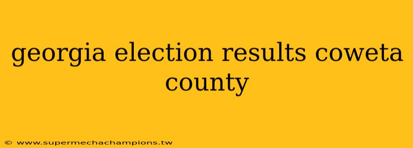 georgia election results coweta county