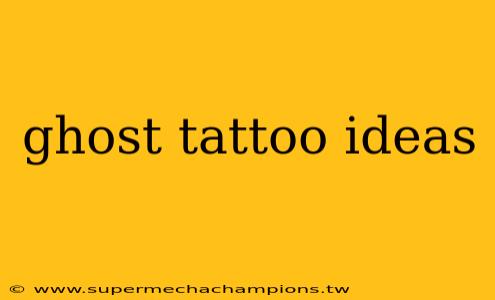 ghost tattoo ideas