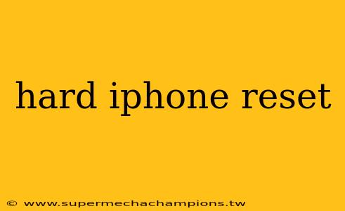 hard iphone reset