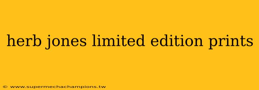 herb jones limited edition prints
