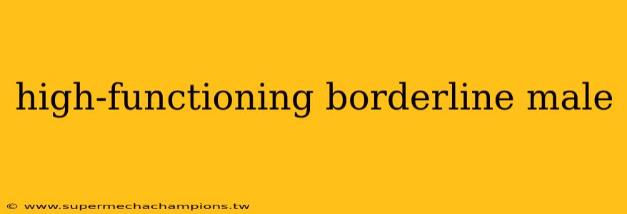 high-functioning borderline male