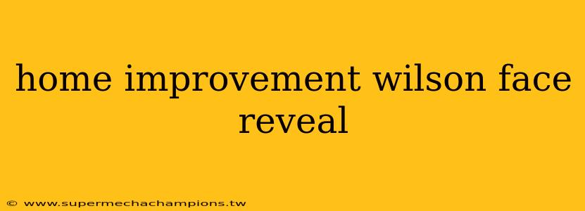 home improvement wilson face reveal