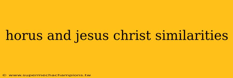 horus and jesus christ similarities