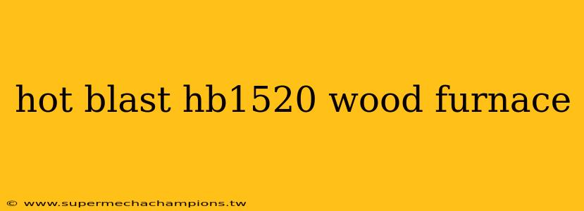 hot blast hb1520 wood furnace