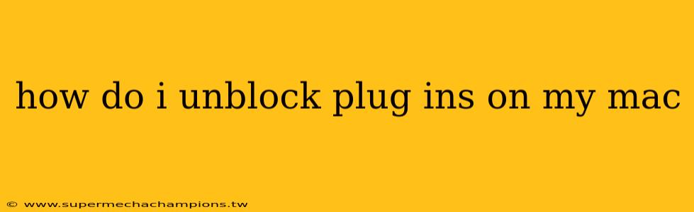 how do i unblock plug ins on my mac