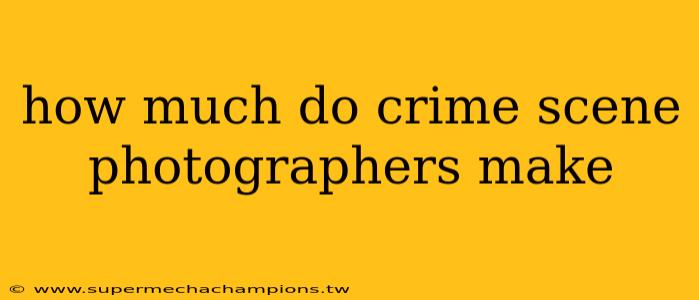 how much do crime scene photographers make