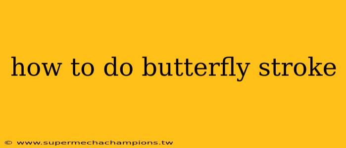 how to do butterfly stroke