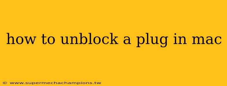 how to unblock a plug in mac