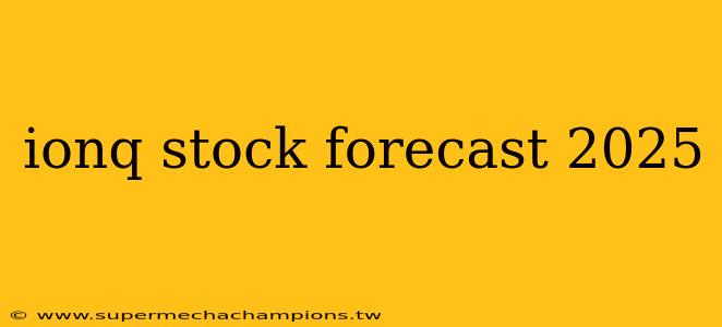 ionq stock forecast 2025