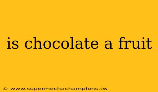 is chocolate a fruit