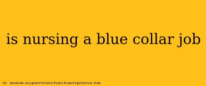 is nursing a blue collar job