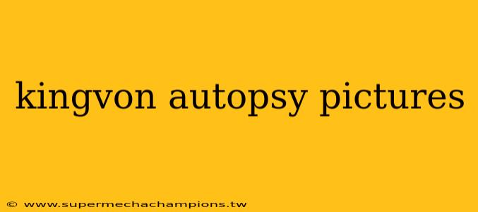 kingvon autopsy pictures