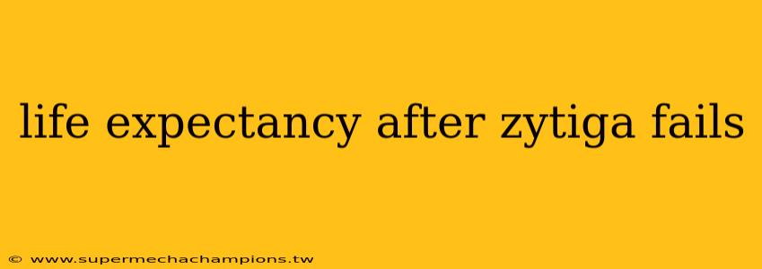 life expectancy after zytiga fails