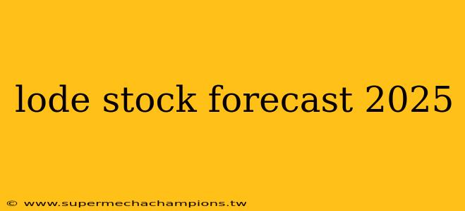 lode stock forecast 2025