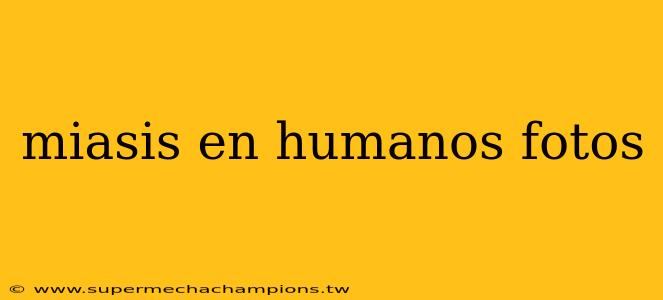 miasis en humanos fotos