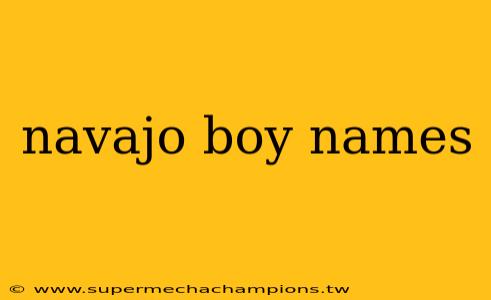 navajo boy names