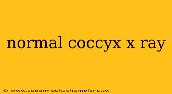 normal coccyx x ray