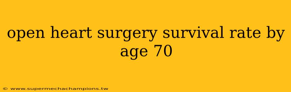 open heart surgery survival rate by age 70