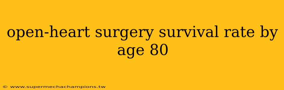 open-heart surgery survival rate by age 80