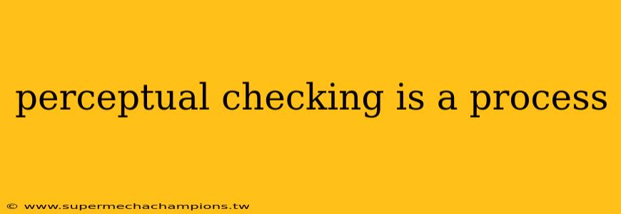 perceptual checking is a process