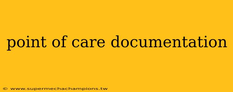 point of care documentation